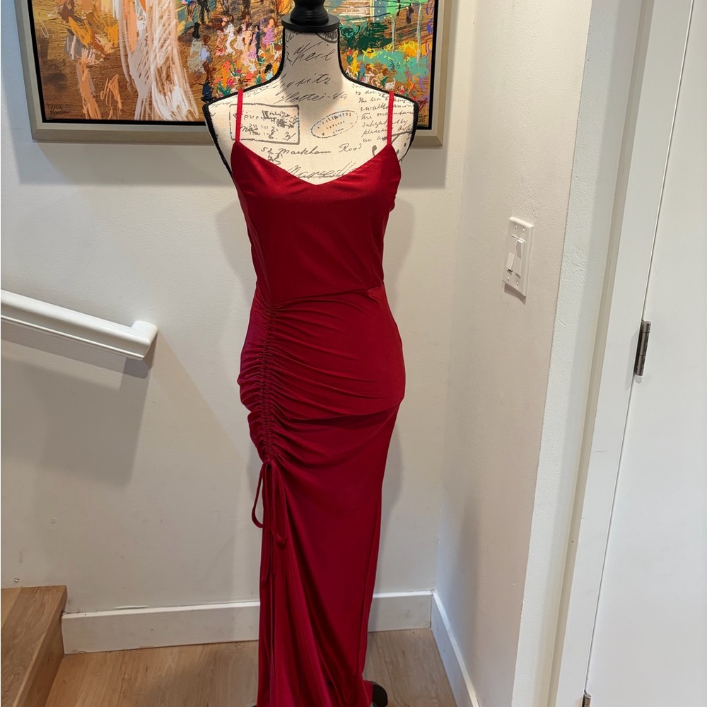 Holiday Bold Red Maxi Dress